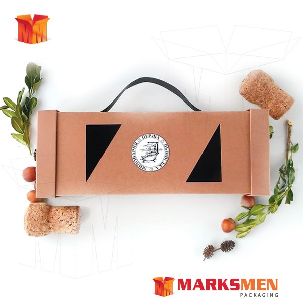 Custom Printed Kraft Window Boxes Marksmen